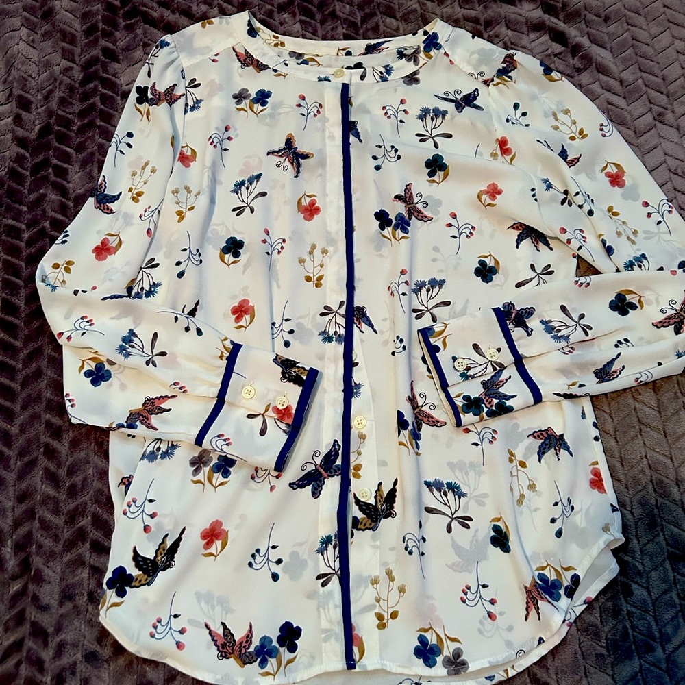Butterfly & floral women’s blouse